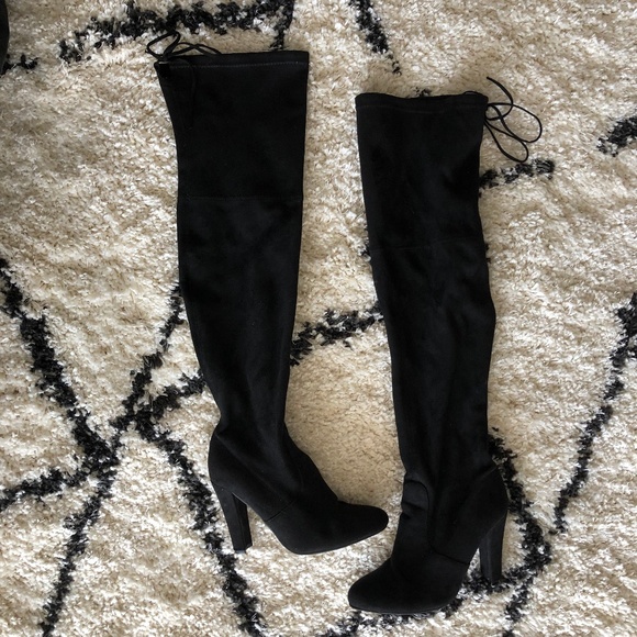 Steve Madden Black Over the Knee Boots - Picture 1 of 3